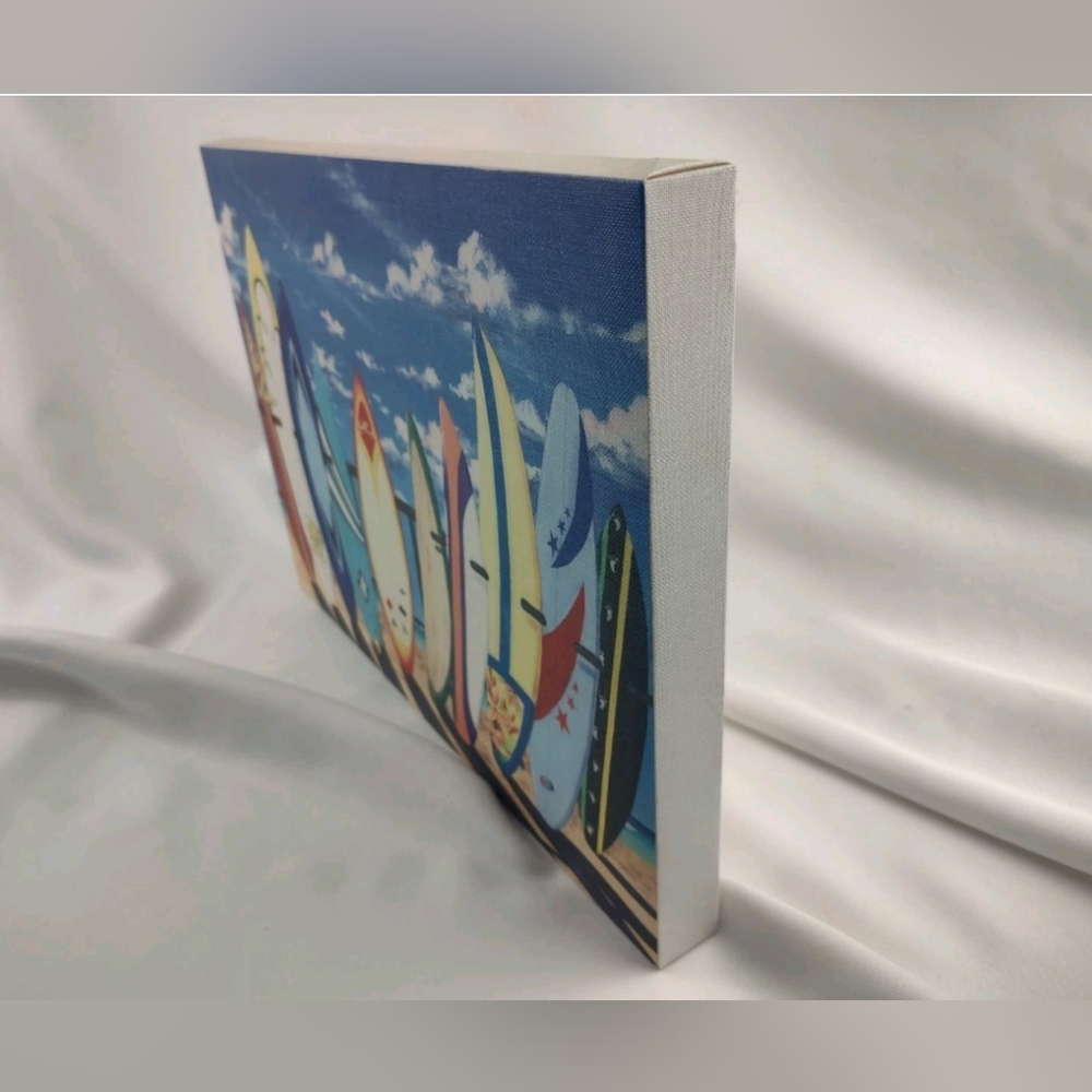 Colorful Surfboard Beach Wall Art Print 16 x 12 Beachy 2478 - Picture 2 of 5